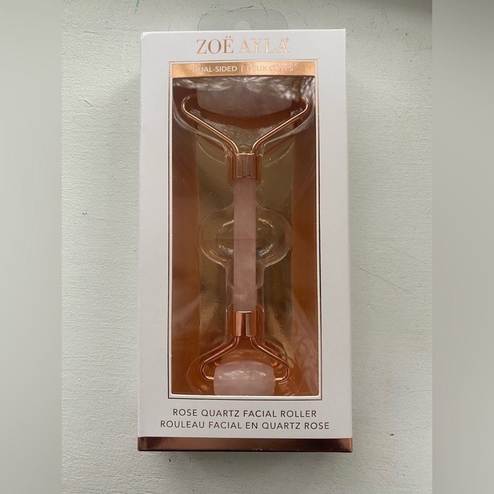 Zoe Ayla - Duel Sided Rose Quartz Facial Roller. BNIB.